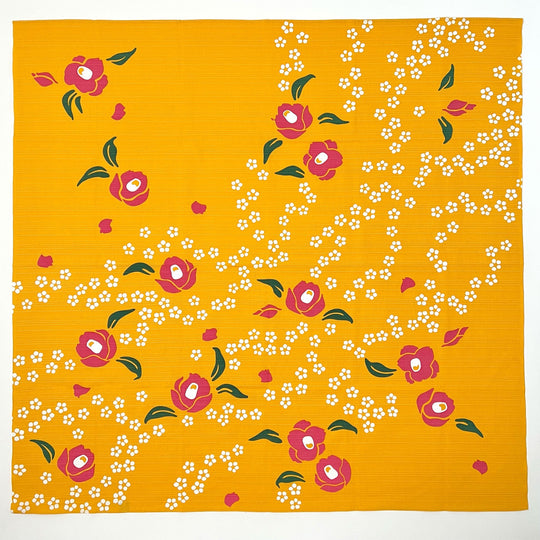 Furoshiki Camelia e Spirea - Kenema (90 x 90 cm)