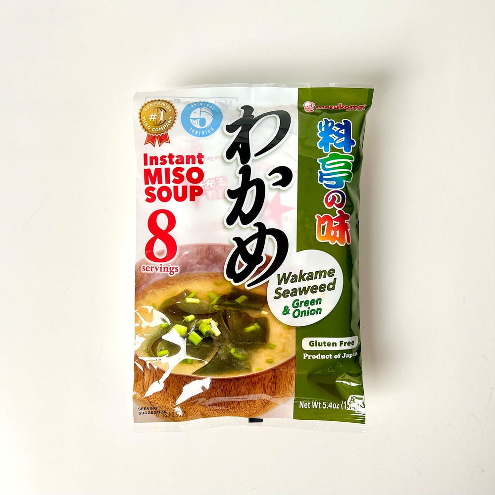 Zuppa di Miso Istantanea al Wakame e Cipolla Verde (Ryotei no Aji) - Marukome (8 pz) | Todoku Japan