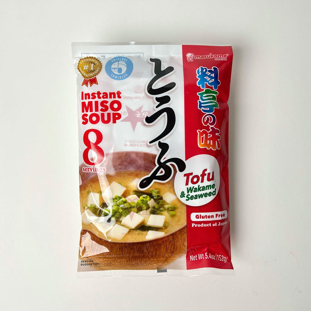 Zuppa di Miso Istantanea Al Tofu E Wakame (Ryotei No Aji ) - Marukome (8pz) | Todoku Japan