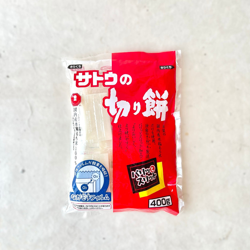 
                  
                    Tortini di Riso Glutinoso (Kirimochi) - Sato (400g) | Todoku Japan
                  
                