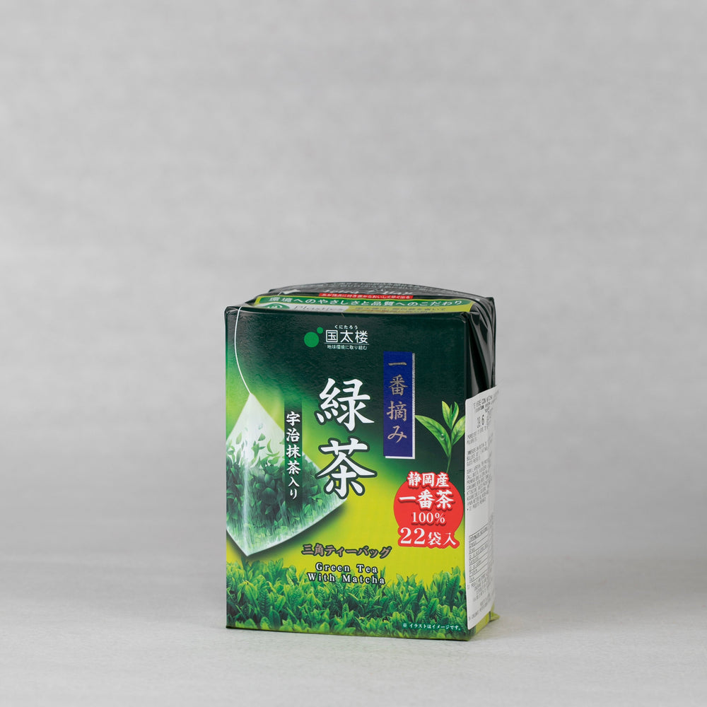 
                  
                    Tè Verde Shizuoka con Matcha in Bustine Triangolari - Kunitaro (39.6g-22pz). Confezione Tè
                  
                