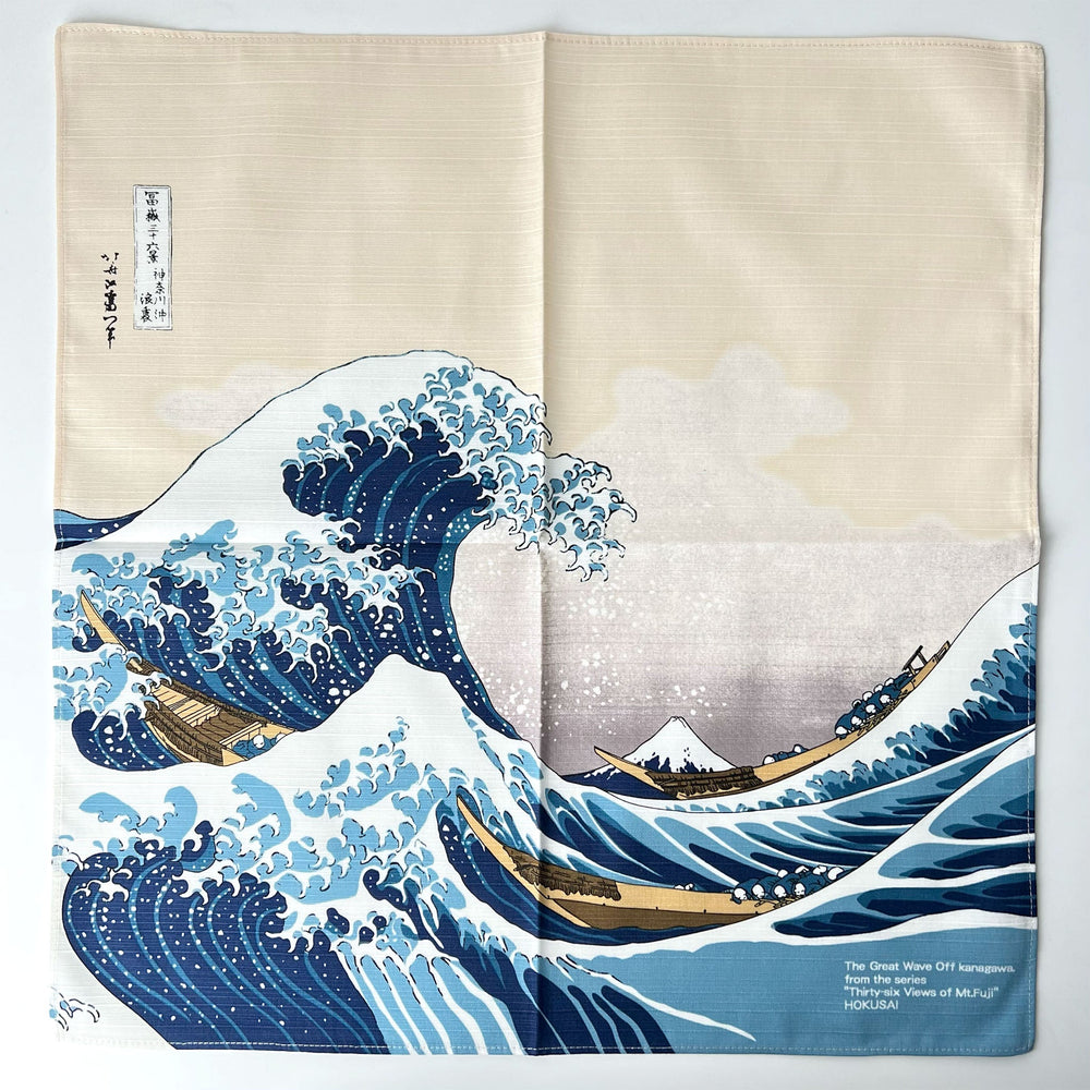 Furoshiki Hokusai La grande Onda di Kanagawa - Maruwa (48 x 48 cm)