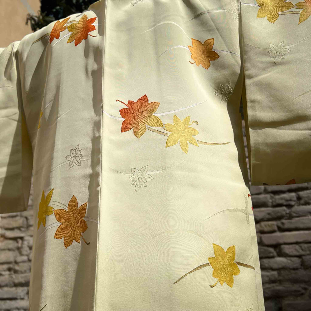 
                  
                    Haori D’Epoca In Seta Giacca Per Kimono Acero - Todoku Japan
                  
                