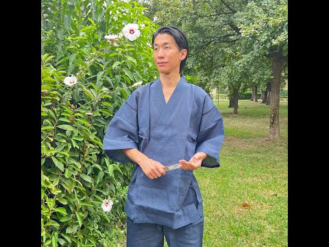 Jinbei Completo Giacca e Pantalone Blu Scuro - Sojuan